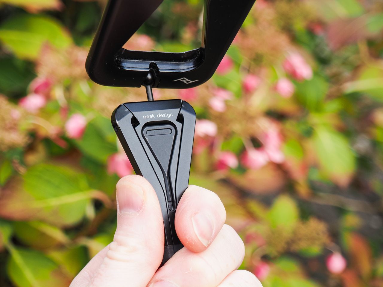 Closeup of the Peak Design Mobile Tripod's legs and hex key