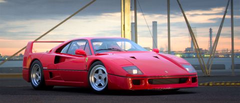 Ferrari F40 avbildet med Scapes-fotomodusen i «Gran Turismo 7»