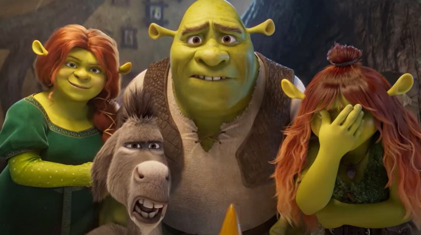 Fiona, Donkey, Shrek and Felicia in Shrek 5