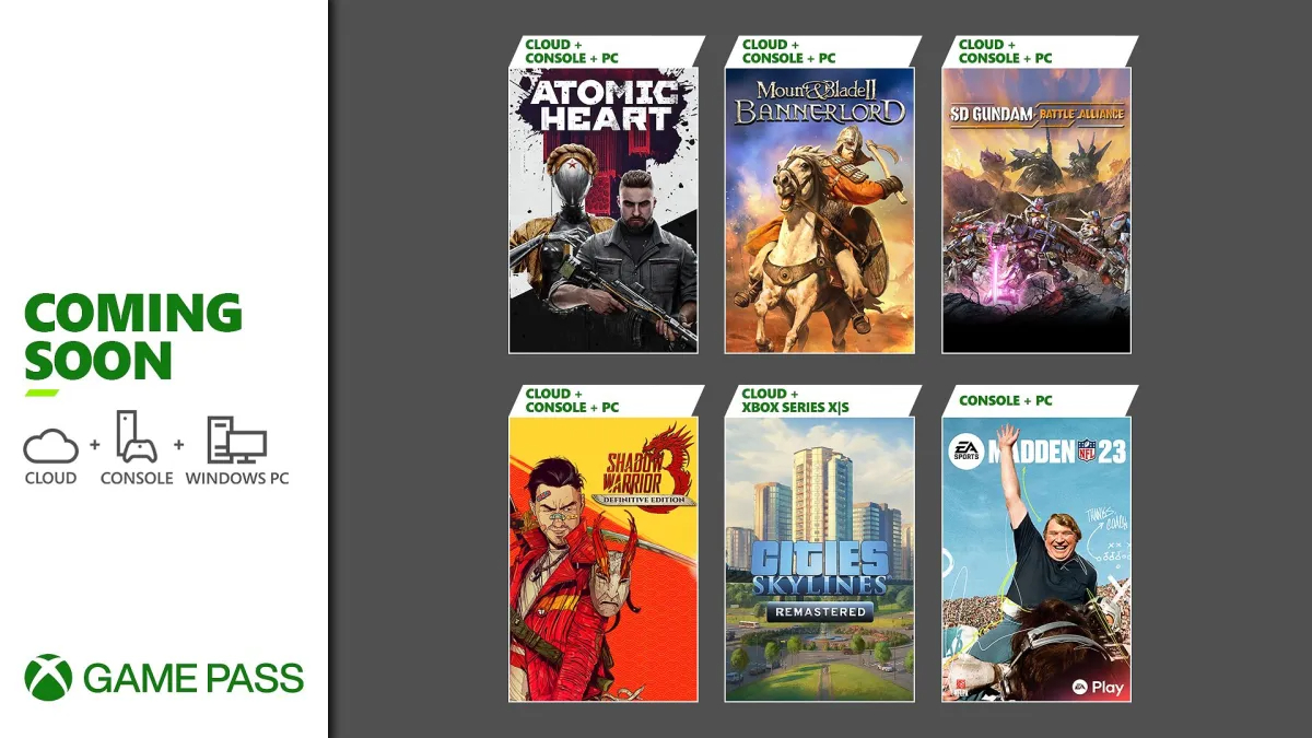 New Xbox Game Pass titles for console and PC revealed