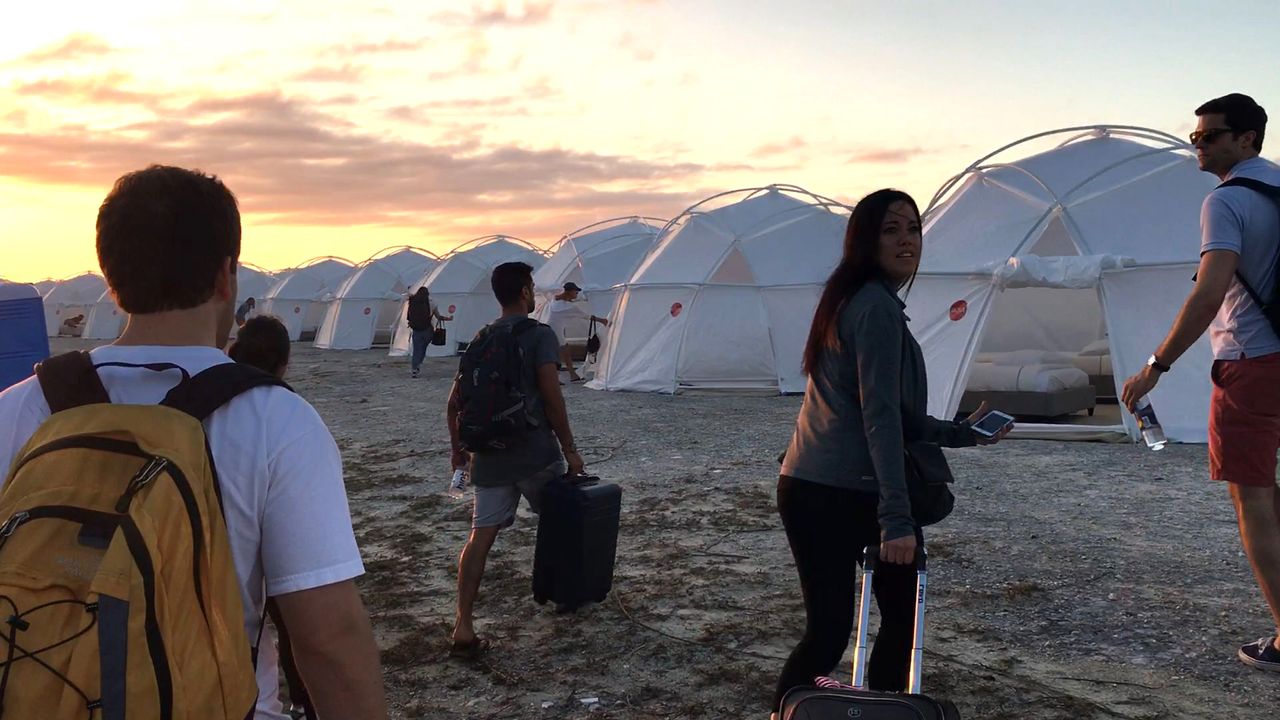 A scene from Fyre.