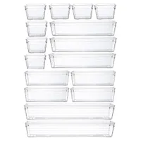 Grace Store 16 Pcs Clear Plastic Drawer Organiser: £17.99 at Amazon