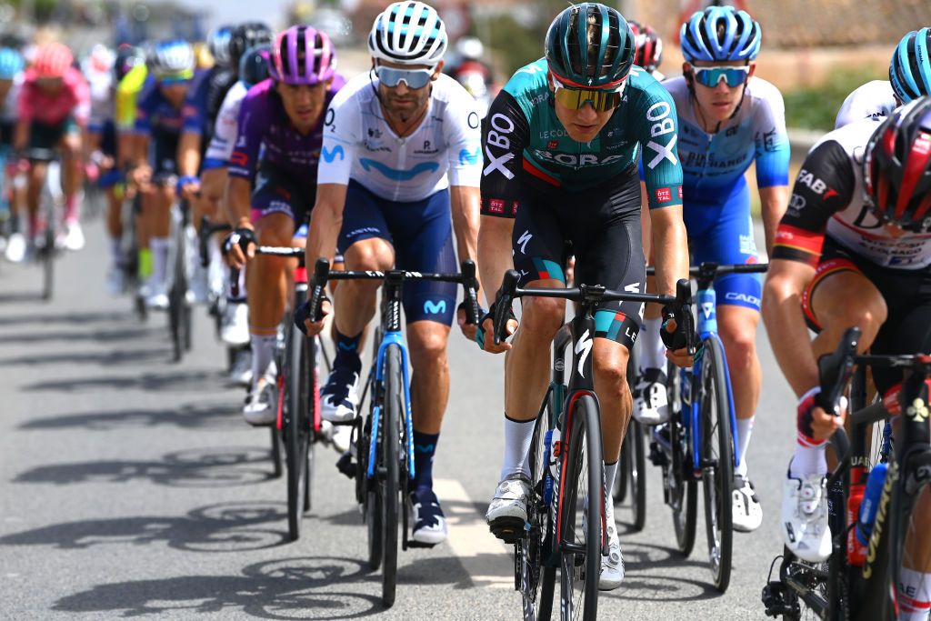 ESTEPONA SPAIN SEPTEMBER 01 Wilco Kelderman of Netherlands and Team Bora Hansgrohe competes in the breakaway during the 77th Tour of Spain 2022 Stage 12 a 1927km stage from Salobrea Peas Blancas Estepona 1260m LaVuelta22 WorldTour on September 01 2022 in Estepona Spain Photo by Tim de WaeleGetty Images