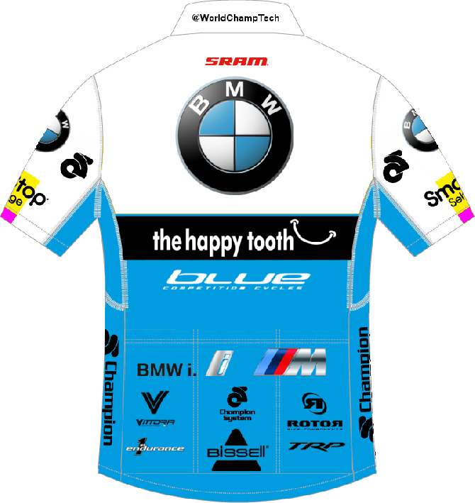 The BMW-Happy Tooth Dental 2015 jersey