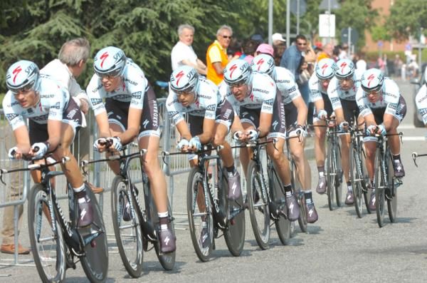Saxo Bank rode well as a team but could only manage 8th