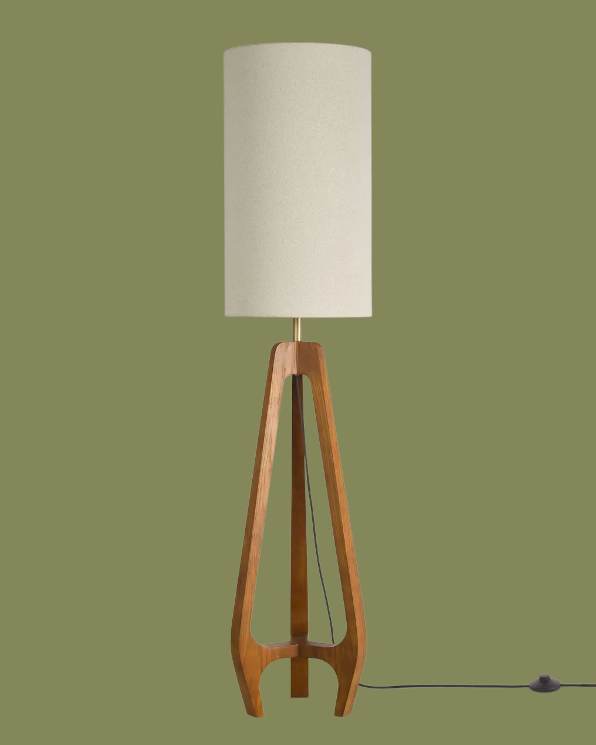 John Lewis, Dakota Mini Floor Lamp, Walnut