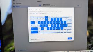 Chromebook keyboard test