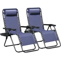 Lacoo 2 Pack Zero Gravity Outdoor Lounge Chair