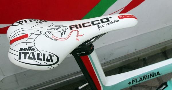 Selle Italia has provided Riccardo Ricc&ograve; (Ceramica Flaminia) with a custom seat, featuring the Cobra.