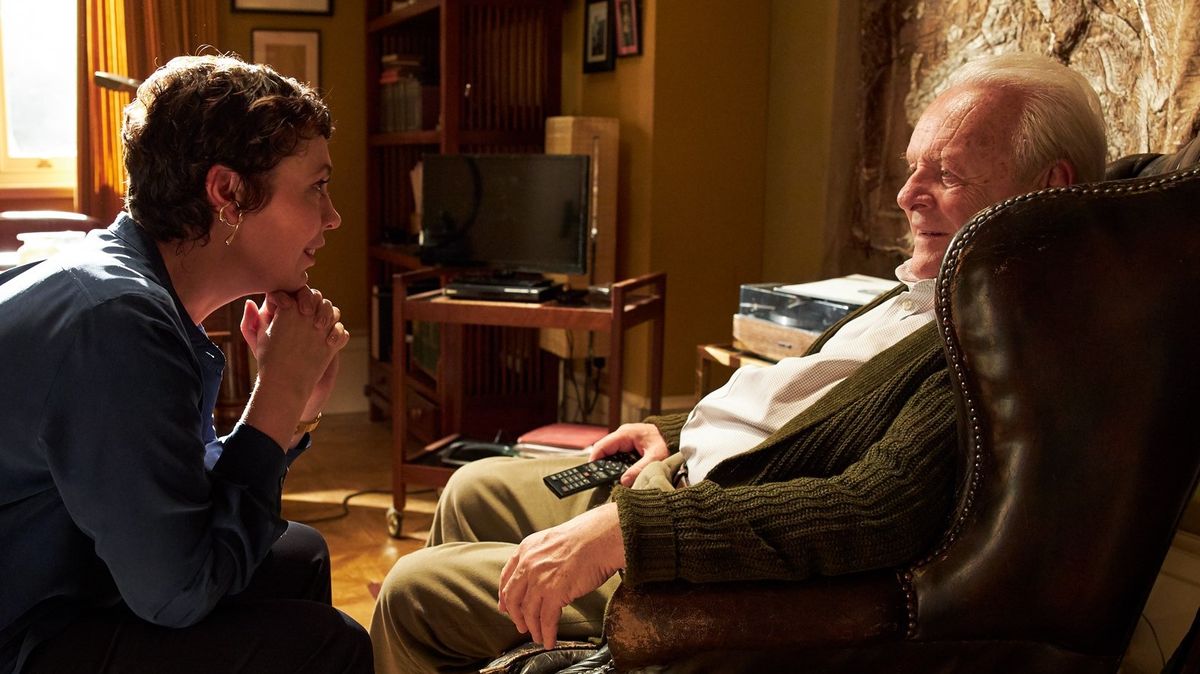 Olivia Colman and Anthony Hopkins in &#039;The Father&#039;.