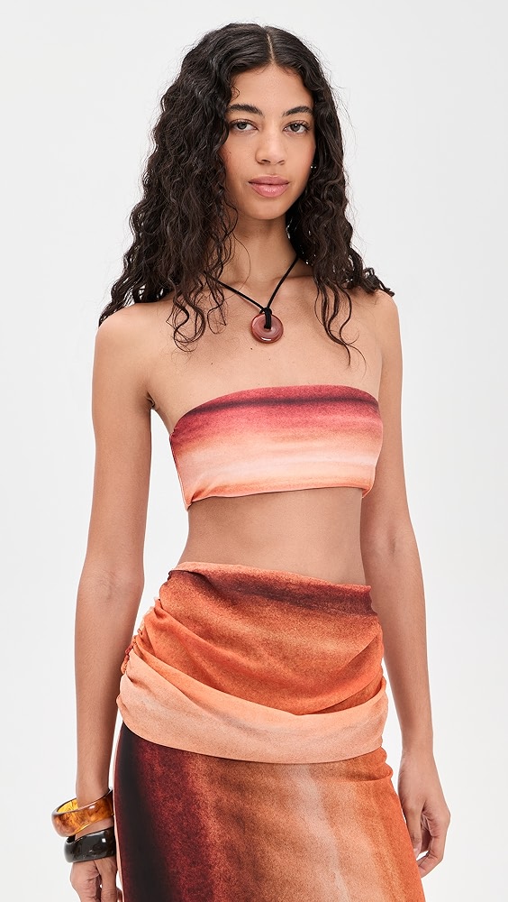 Galo Bandeau Bikini Top - Tierra Inca