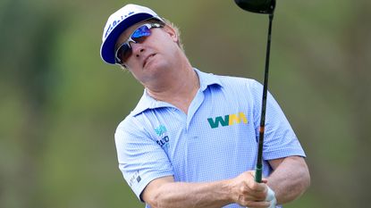 Charley Hoffman at the pro-am before the 2022 QBE Shootout