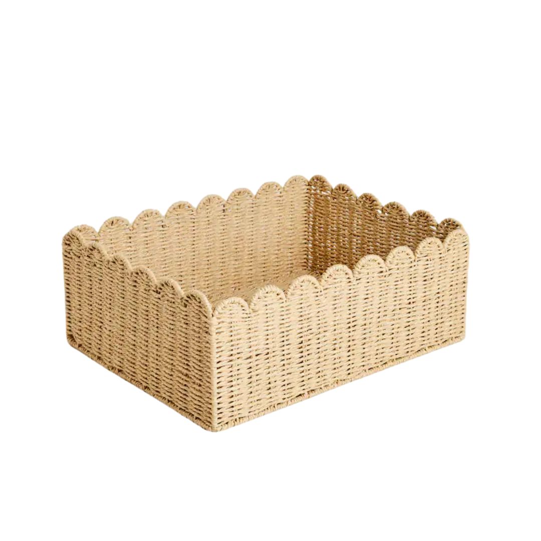 Zara Home, LARGE SCALLOPED BASKET