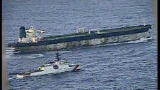 U.S. Coast Guard chases oil tanker M/V Bella 1, also called Marinera