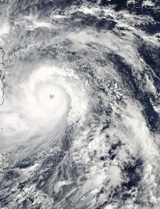 NASA Satellite Spots Super Typhoon Haiyan