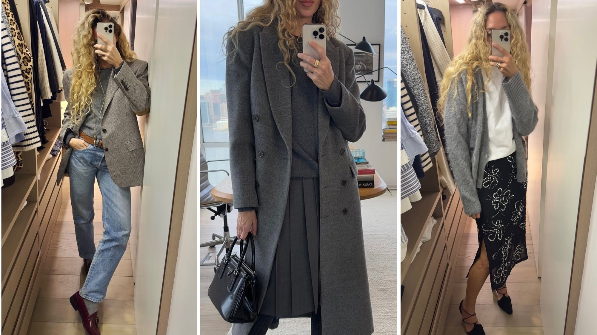 olympia gayot wearing the grey trend