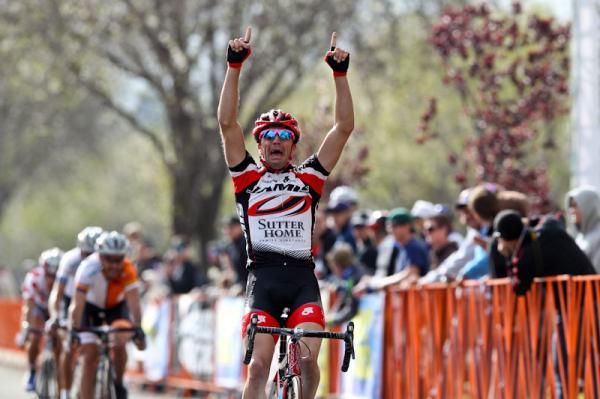 Annibal Barrajo (Jamis) takes the sprint finish.