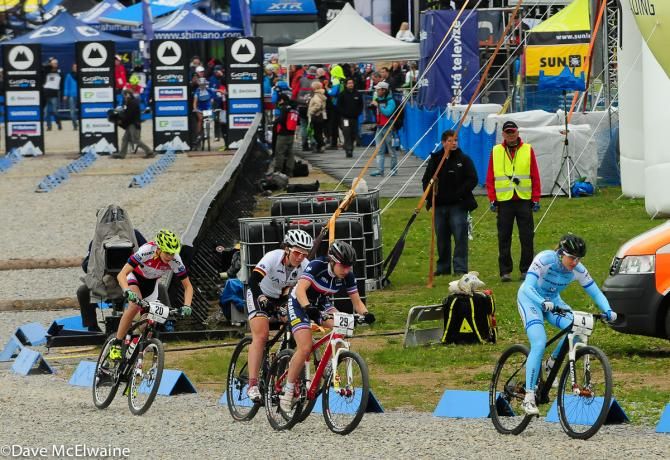 Kathrin Stirnemann (Sabine Spitz Haibike Pro Team) goes on to finish second on the night