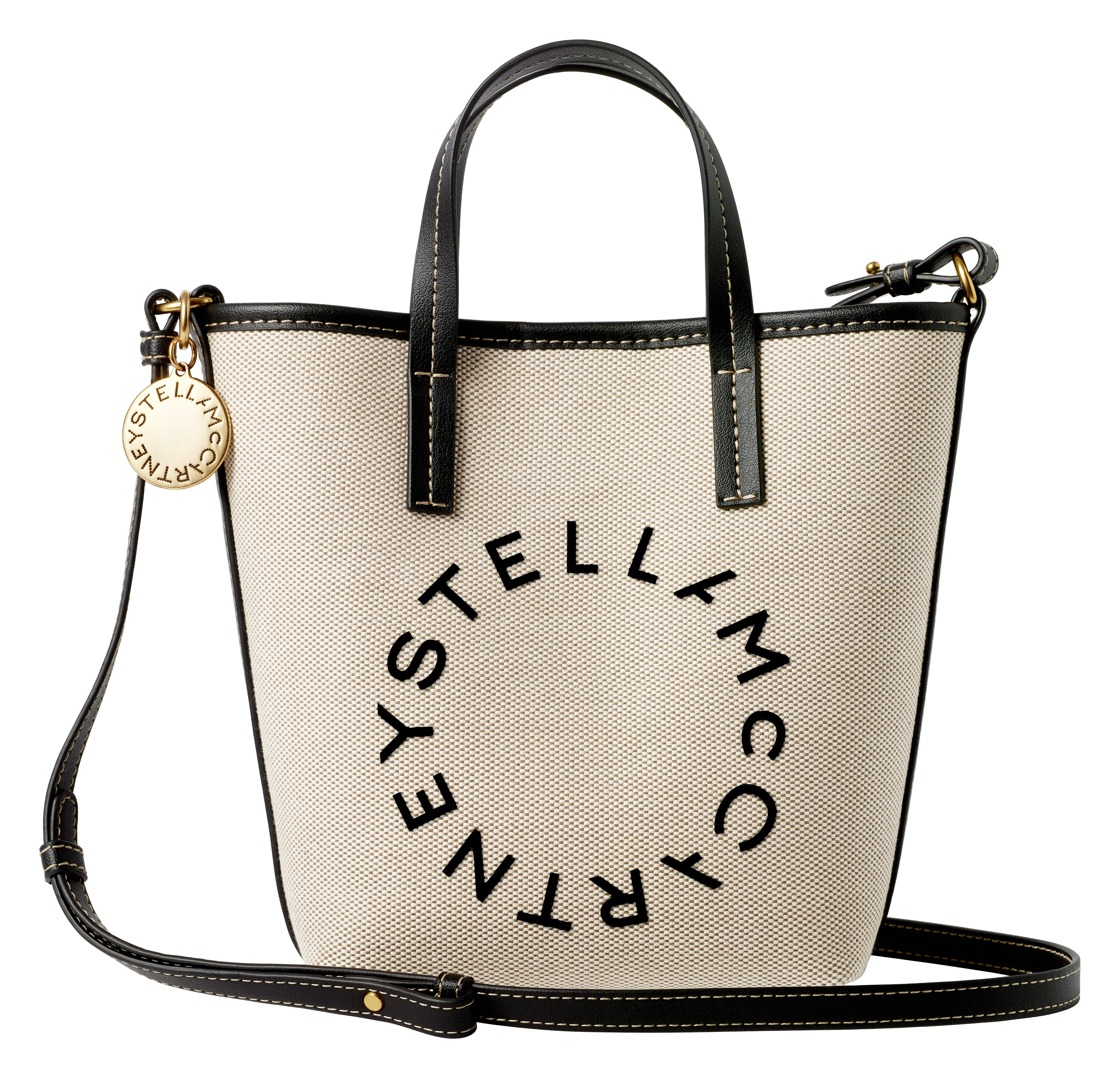 clothes from the H&M x Stella McCartney collaboration on a plain backdrop