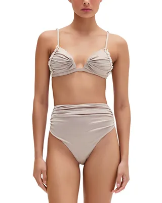 Dune Buzios Jersey Bikini Top & High Waist Bikini Bottom