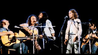 CROSBY, STILLS, NASH & YOUNG and Joni MITCHELL and Stephen STILLS, L-R: Neil Young, Joni Mitchell, Graham Nash, David Crosby, Stephen Stills