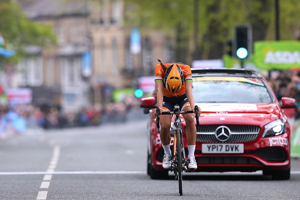 Lizzie Deignan after winning Tour de Yorkshire