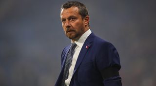 HUDDERSFIELD, ENGLAND - NOVEMBER 05: Slavisa Jokanovic the head coach / manager of Fulham during the Premier League match between Huddersfield Town and Fulham FC at John Smith's Stadium on November 5, 2018 in Huddersfield, United Kingdom. (Photo by Robbie Jay Barratt - AMA/Getty Images)