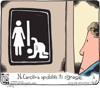 Editorial Cartoon U.S. North Carolina Transgender
