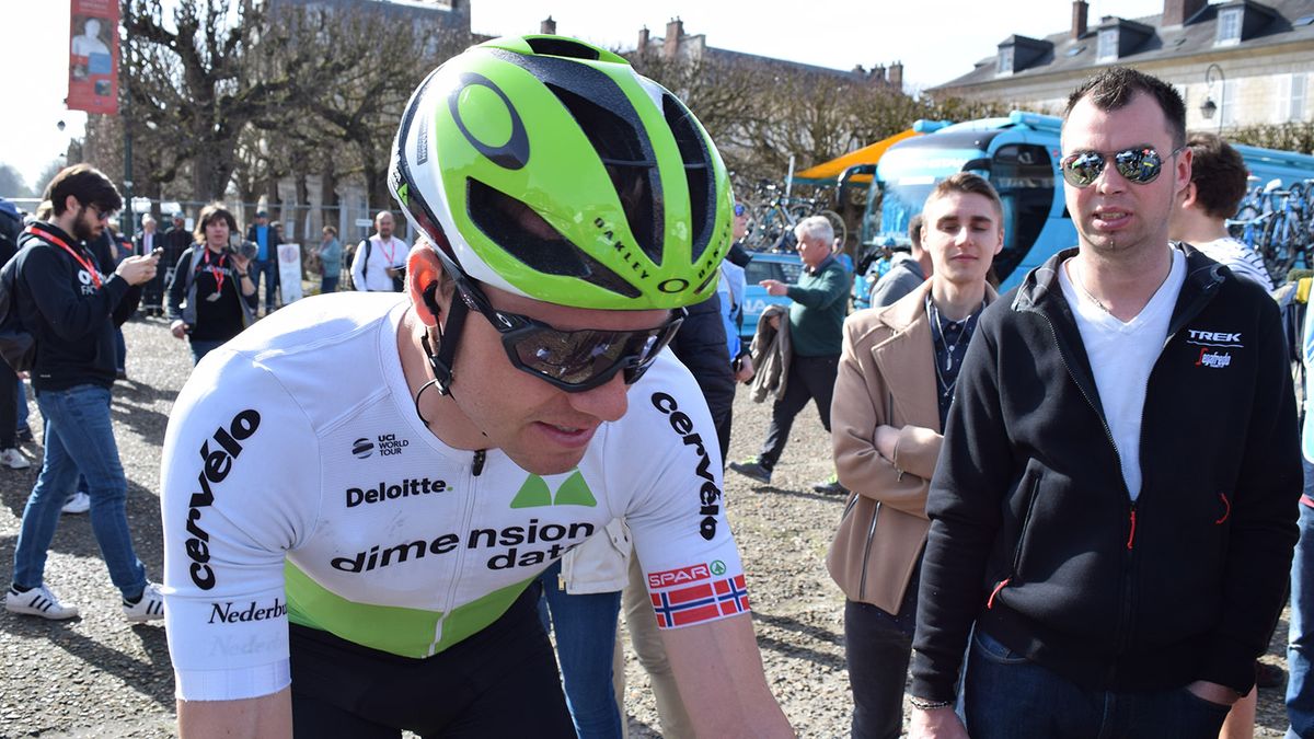 Edvald Boasson Hagen was another rider racing in the new Oakley Flight Jacket sunglasses