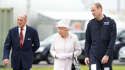 Queen, Prince Philip and Prince William