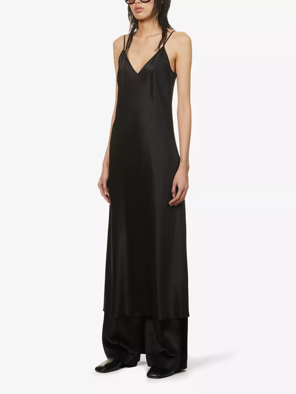 Clea Silk Strappy Midi Dress - 6