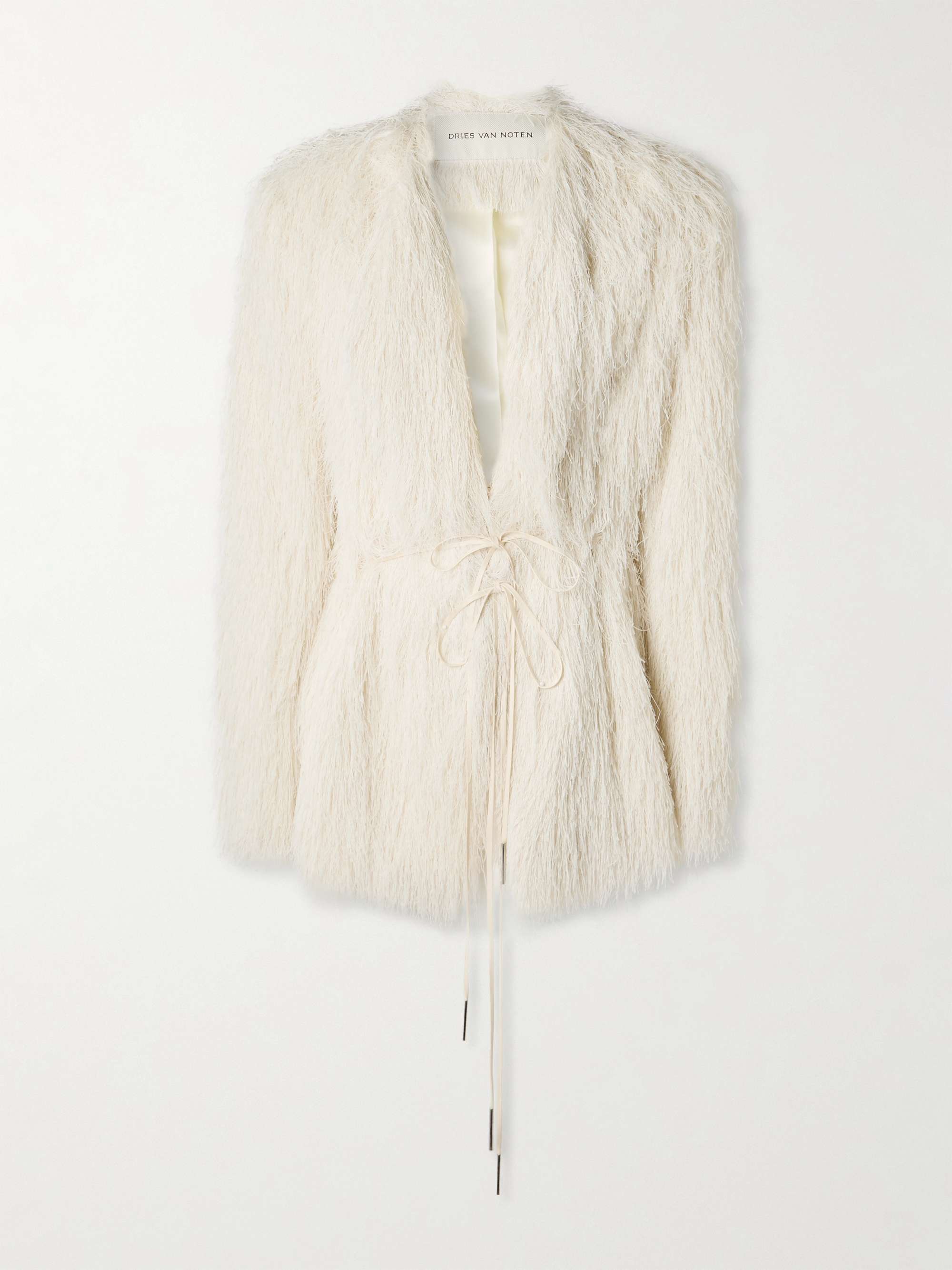 Fringed Woven Coat
