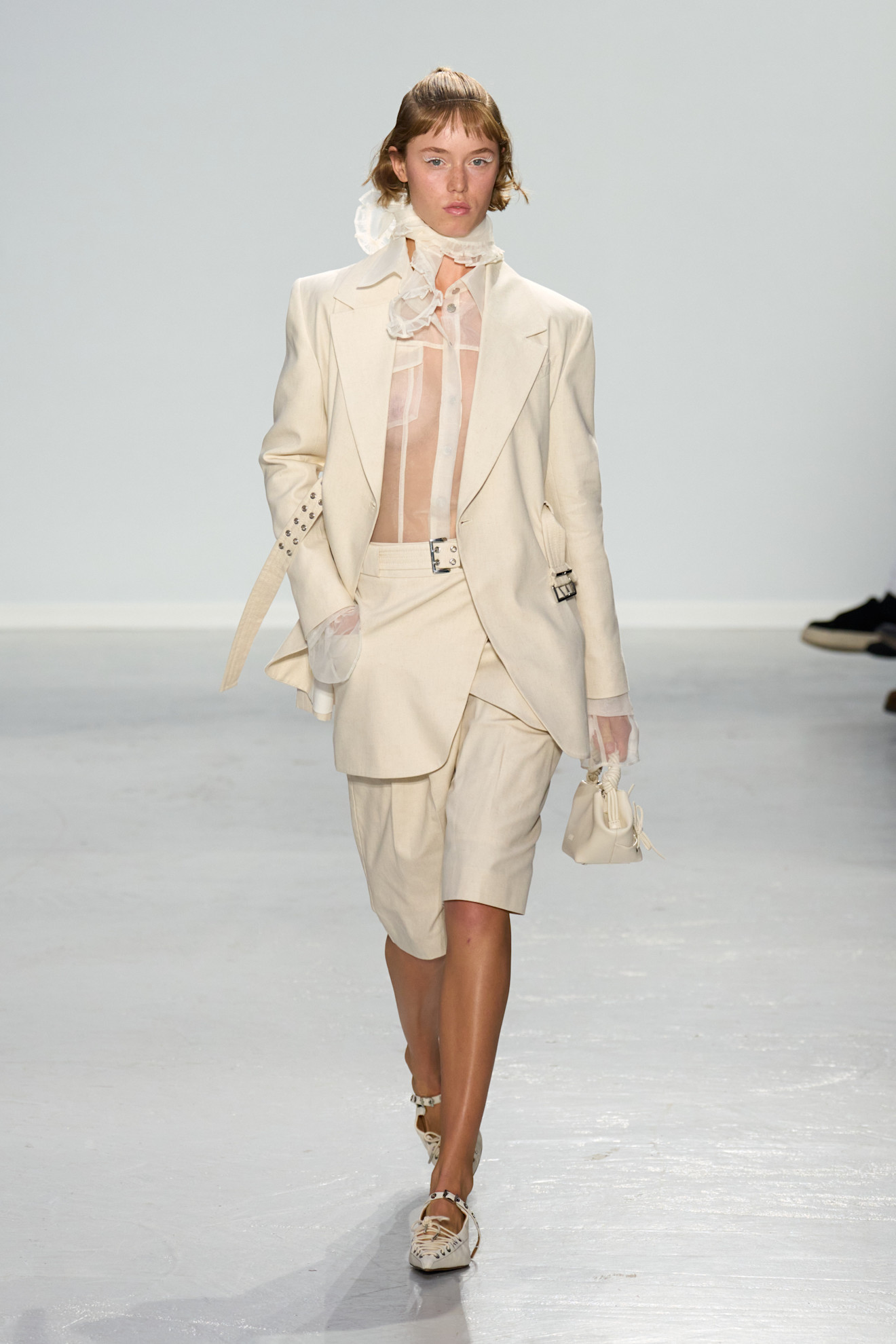 A sheer look from GANNI Spring/Summer 2025