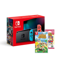 Nintendo Switch (Neon-Rot/Neon-Blau) + Animal Crossing: New Horizons