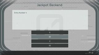 Starfield Almagest jackpot backend terminal entering combination