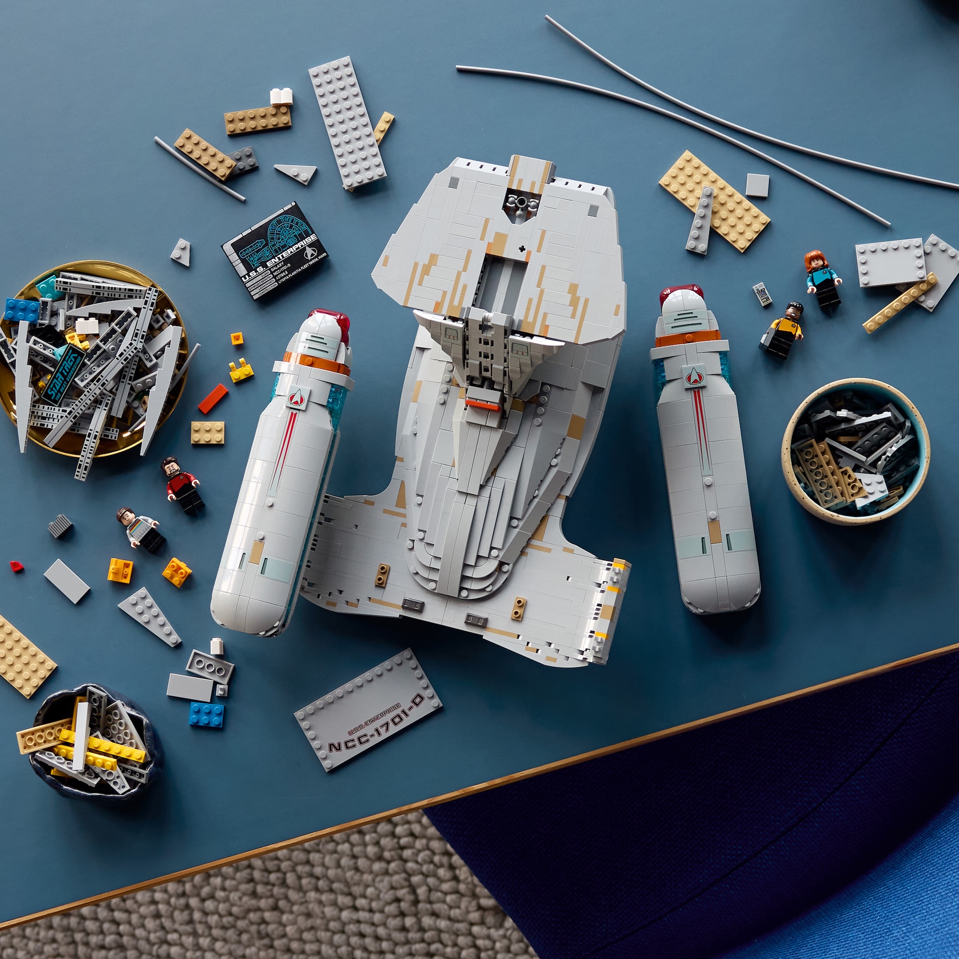 LEGO Star Trek set from multiple angles 
