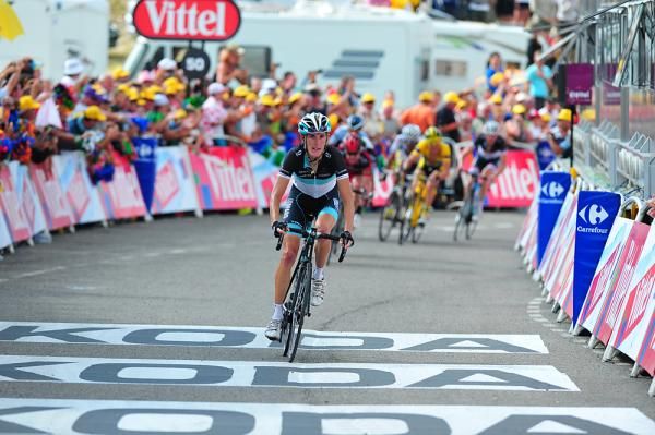 Andy Schleck's late attack didn't gain him much.