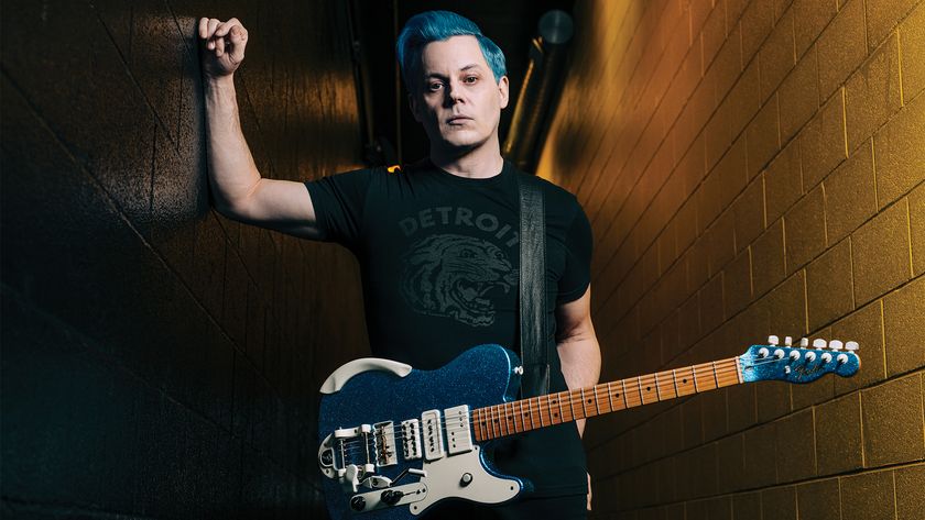 Jack White photographed for Guitar Player at ThirdMan Records in Nashville,March 20, 2022.