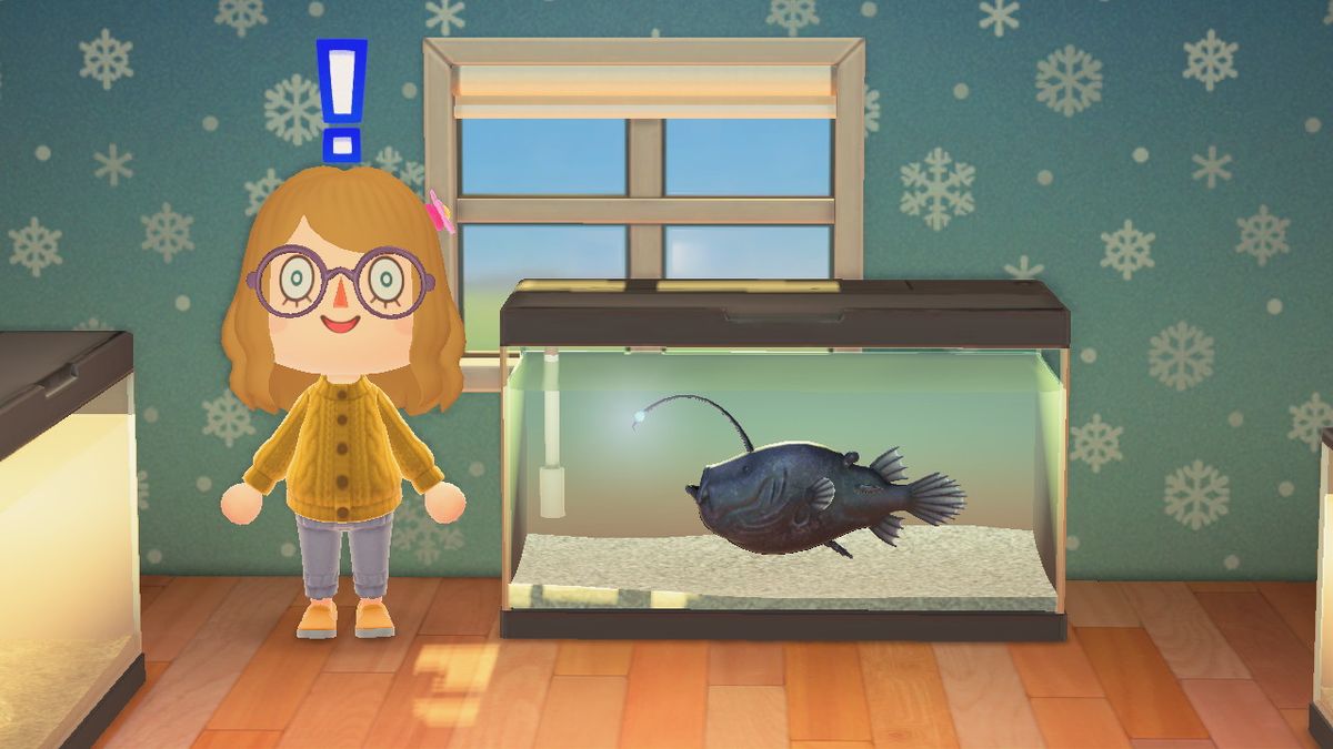 Animal Crossing: New Horizons the player discovers that he can control the football fish outside his tank