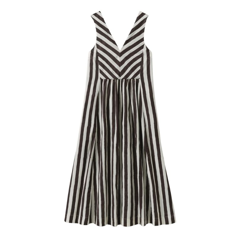 A cutout of a striped dress from Toast
