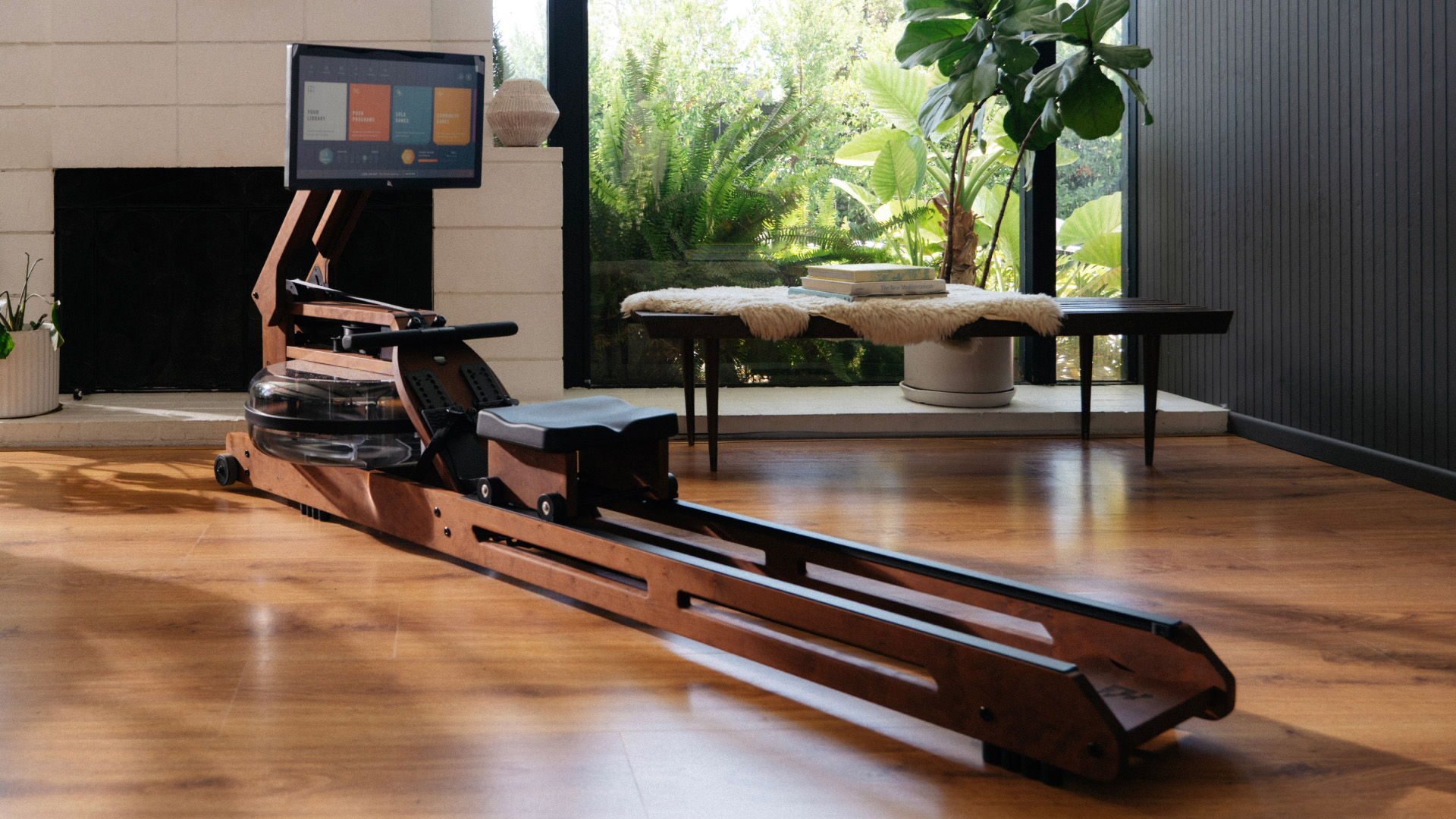 Ergatta Luxe rower in lux apartment