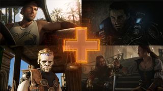 Upcoming Xbox Series Games banner image showing Jason from GTA 6, Marcus from Gears of War E-Day, a steampunk robotic figure in Clockwork Revolution, and Fable's protagonist speaking with a man who has a sword