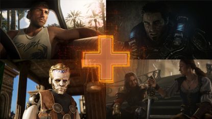 Upcoming Xbox Series Games banner image showing Jason from GTA 6, Marcus from Gears of War E-Day, a steampunk robotic figure in Clockwork Revolution, and Fable's protagonist speaking with a man who has a sword