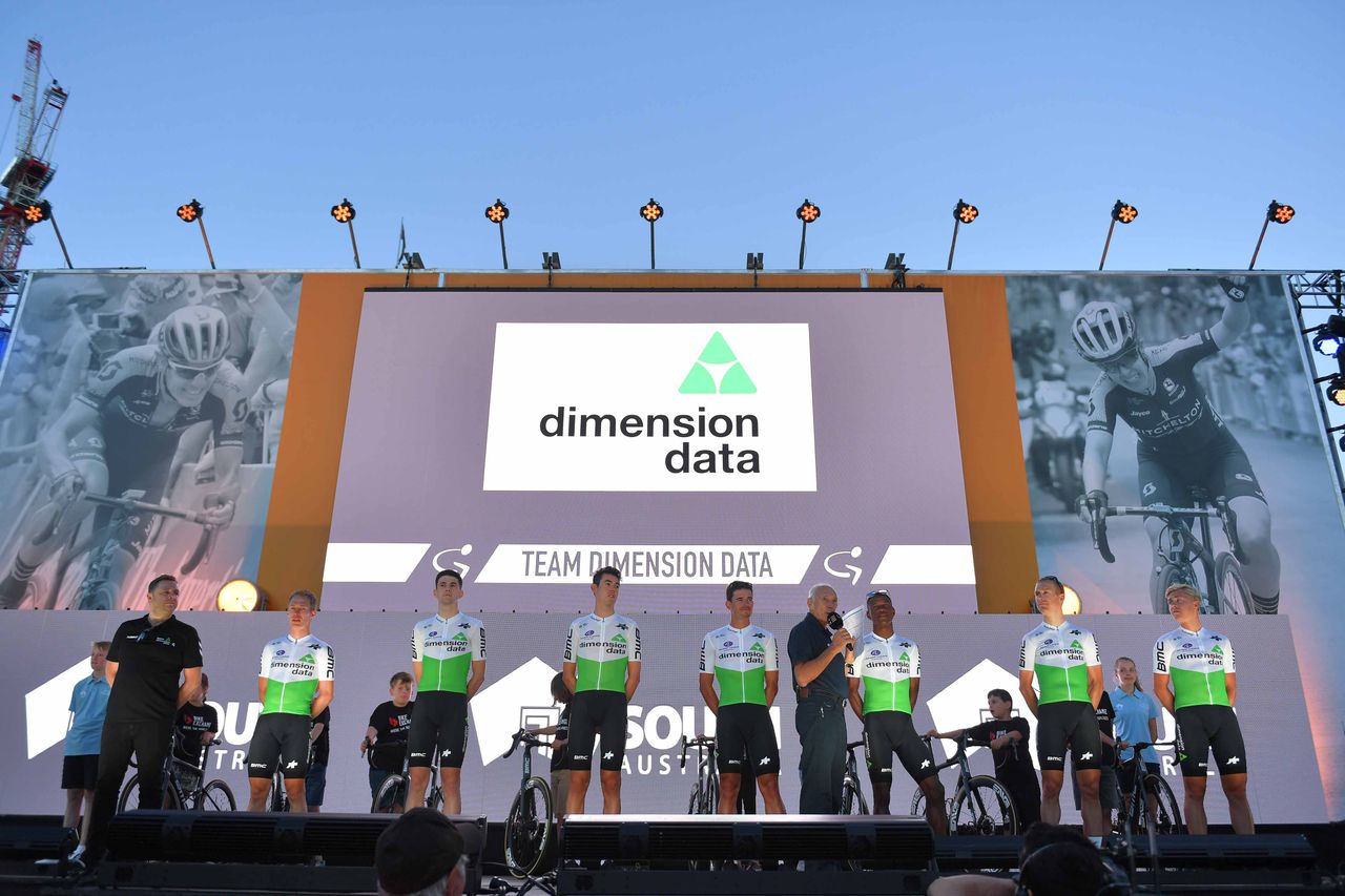 Dimension Data ahead of the Tour Down Under.