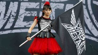 Babymetal’s Su-metal onstage at the 2015 Reading Festival