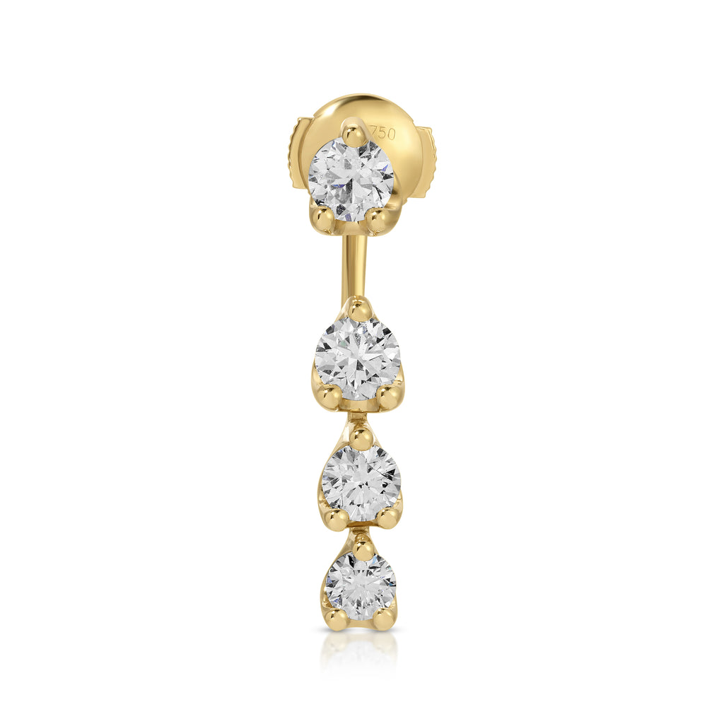 Orbit Three Round Drop Earring