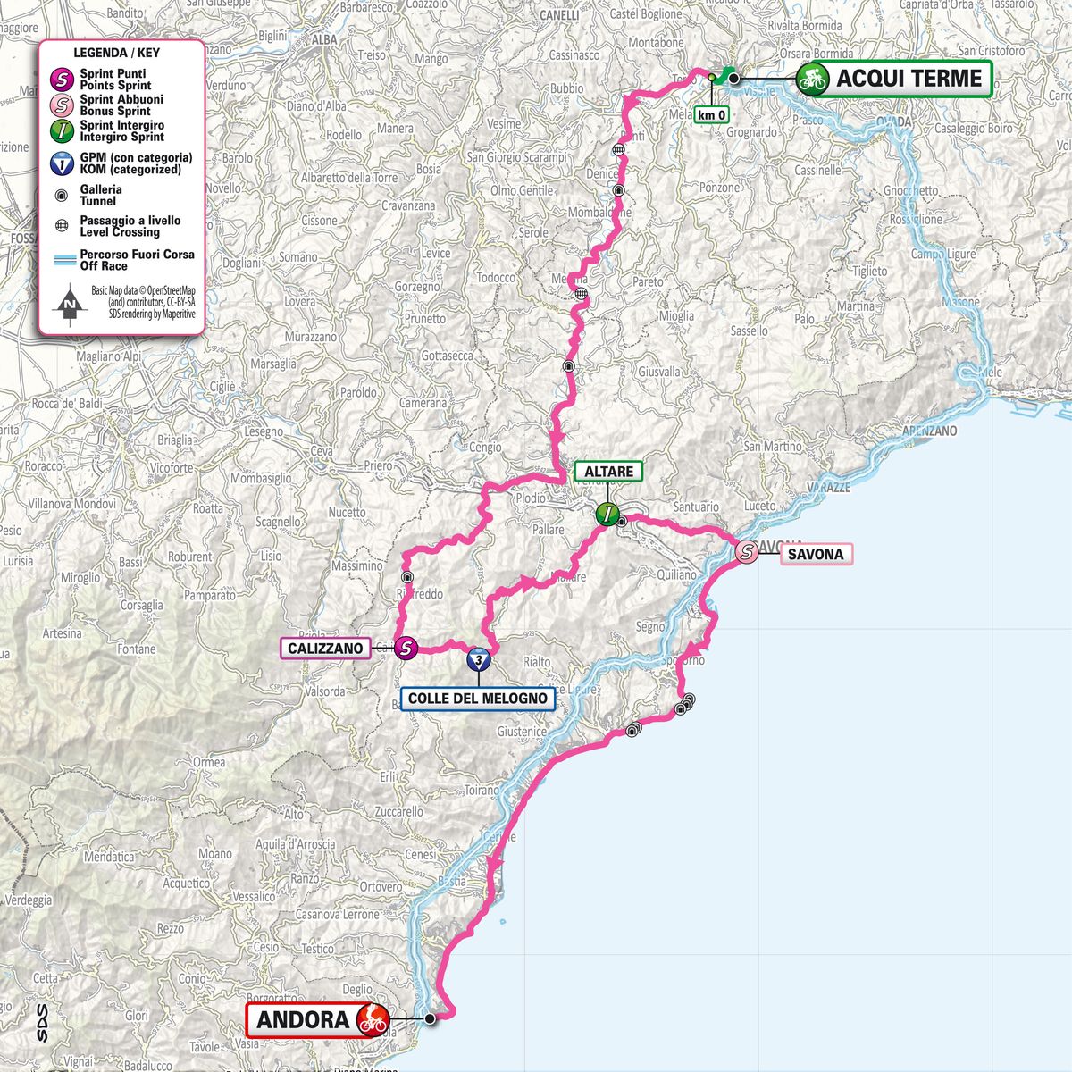 2024 Giro d'Italia maps and profiles