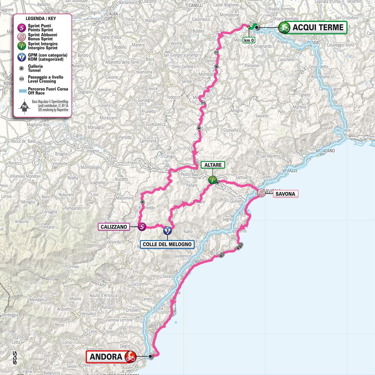 2024 Giro d'Italia maps and profiles