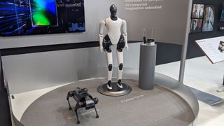 Xiaomi's CyberDog and CyberOne robots at MWC 2023.