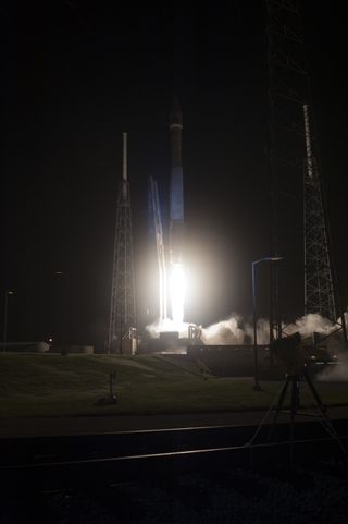 Blue Hue from Atlas V Launch